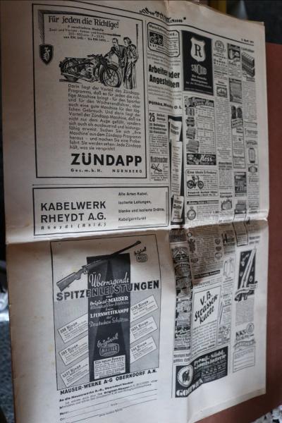 Zeitung -  Der SA-Mann  3. April  1937